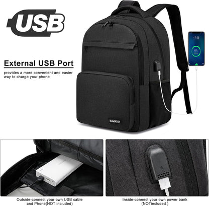 GuardPack™ 15.6" Laptop & School Backpack(Black)