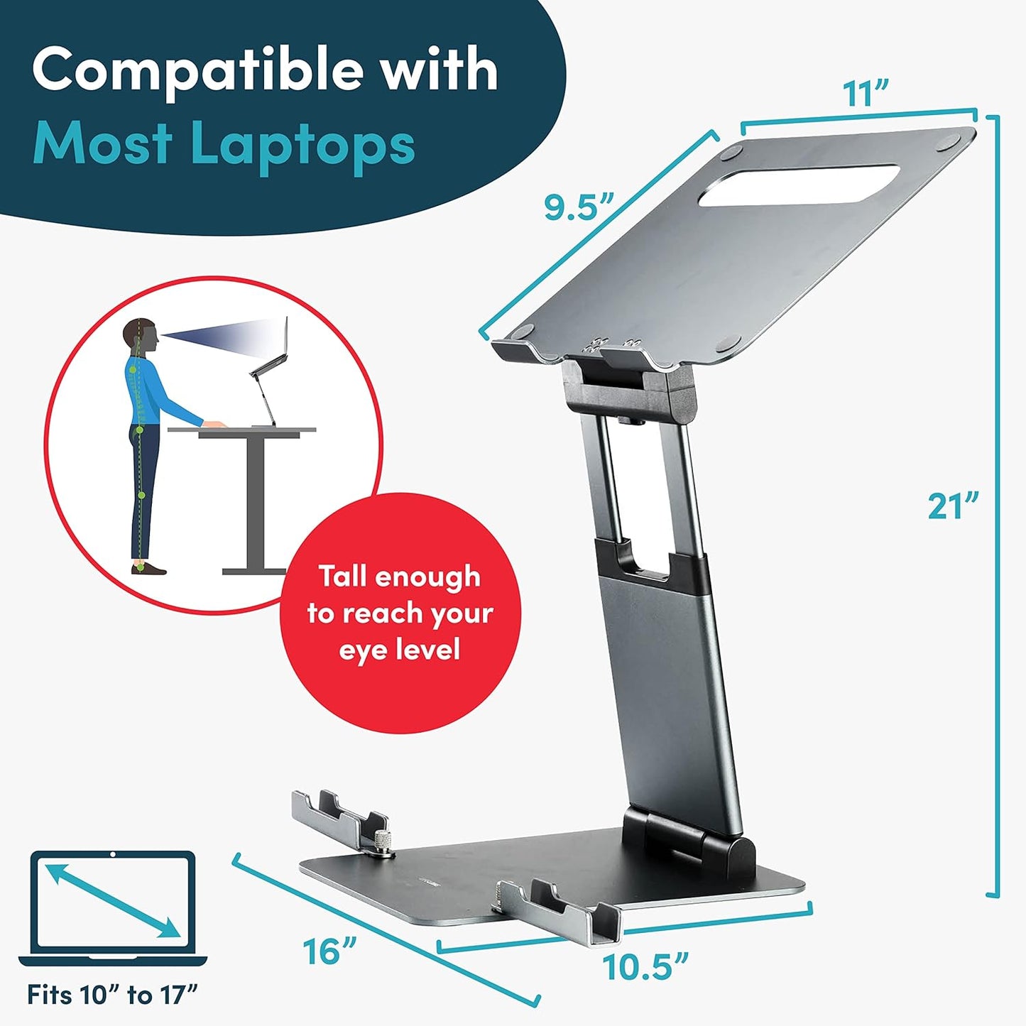 ElevatePro™ Ergonomic Laptop Stand