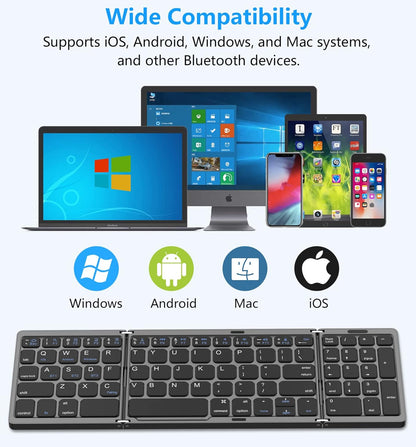 KeyFold™ Foldable Bluetooth Keyboard