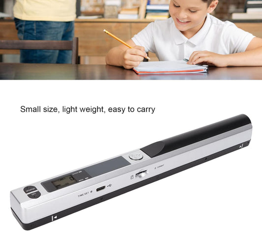 DocuScan™ Portable Handheld Scanner (Silver/Black)