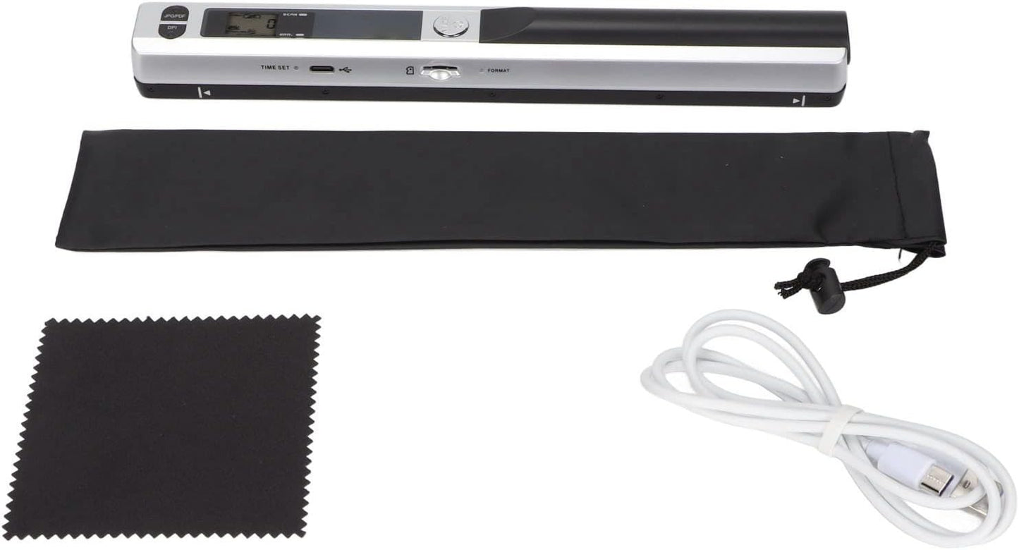 DocuScan™ Portable Handheld Scanner (Silver/Black)
